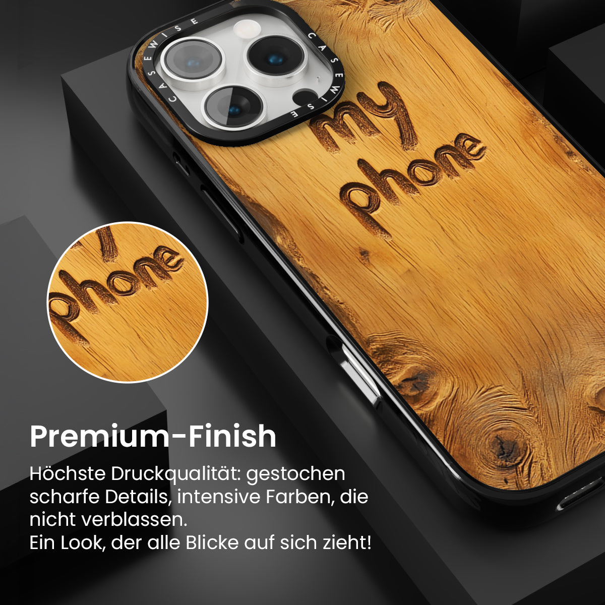 Flugzeugholz schnitzte mein Telefon lustig - Hülle