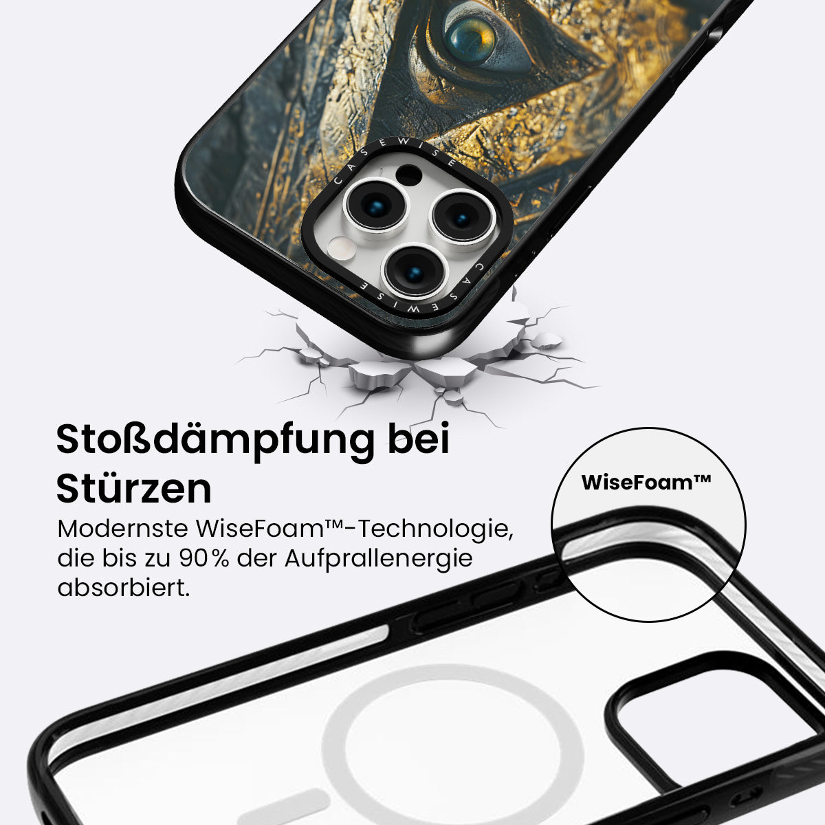 Panoptikon All-sehdisches Auge Gold - Hülle