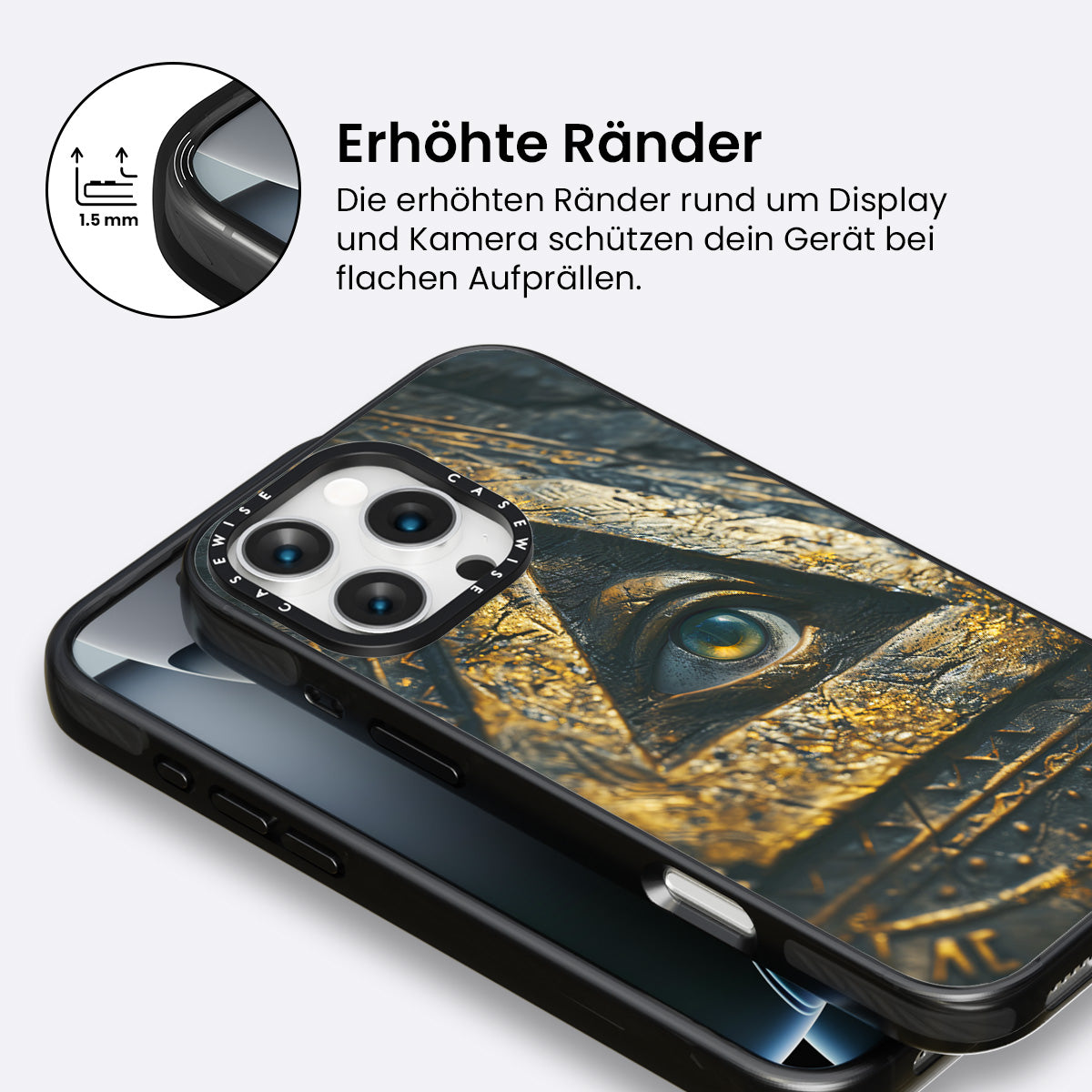 Panoptikon All-sehdisches Auge Gold - Hülle