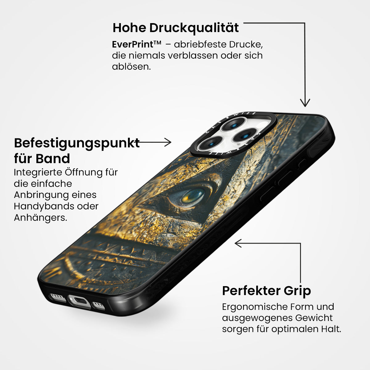 Panoptikon All-sehdisches Auge Gold - Hülle
