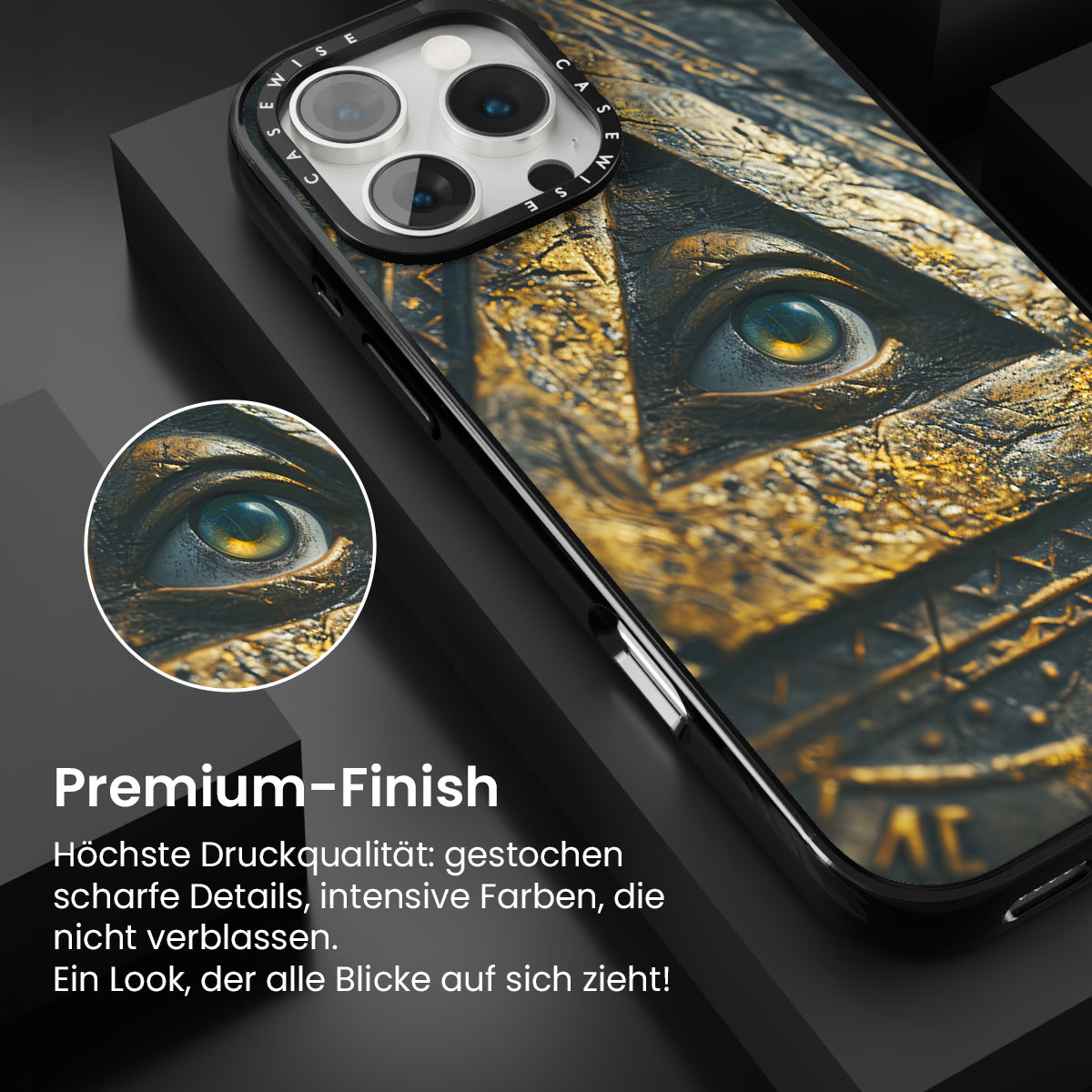 Panoptikon All-sehdisches Auge Gold - Hülle