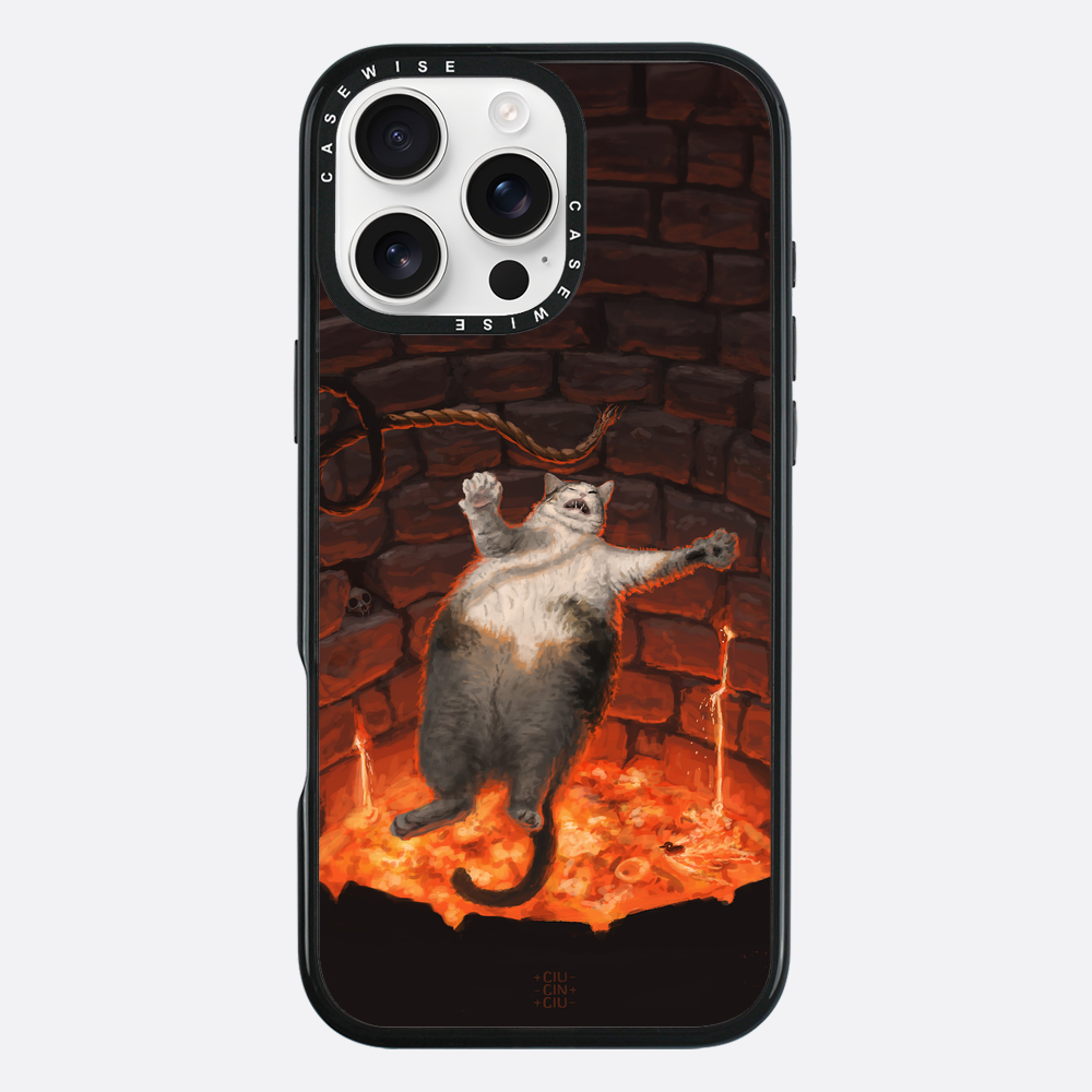 Katze in Lava fällt - Hülle