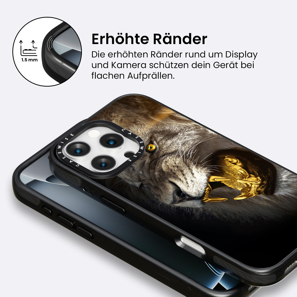 Goldener wütender Löwe - Hülle
