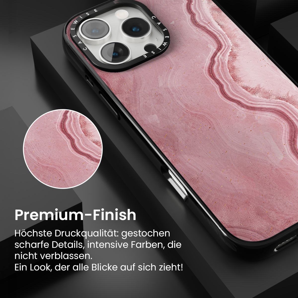 Pink Achat Textur 10 - Hülle