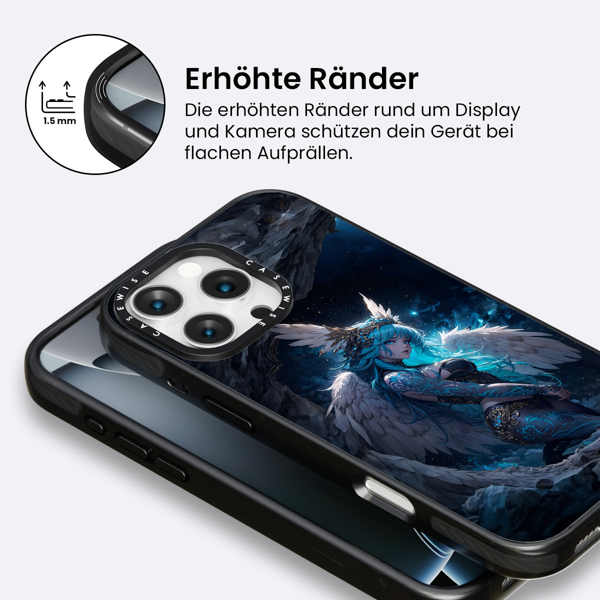 Blaues Engel Mädchen - Hülle