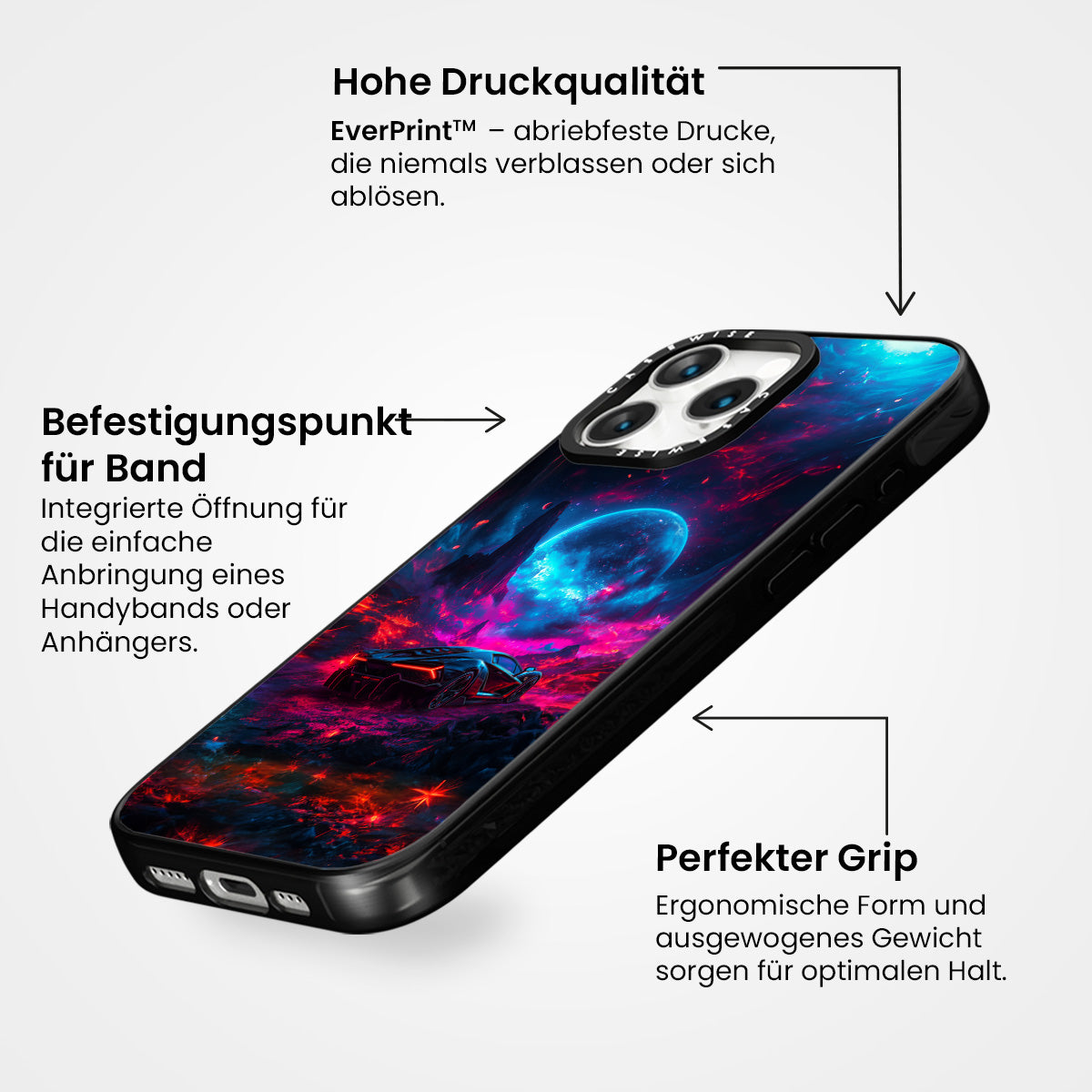 Lila Sportwagen Galaxie - Hülle