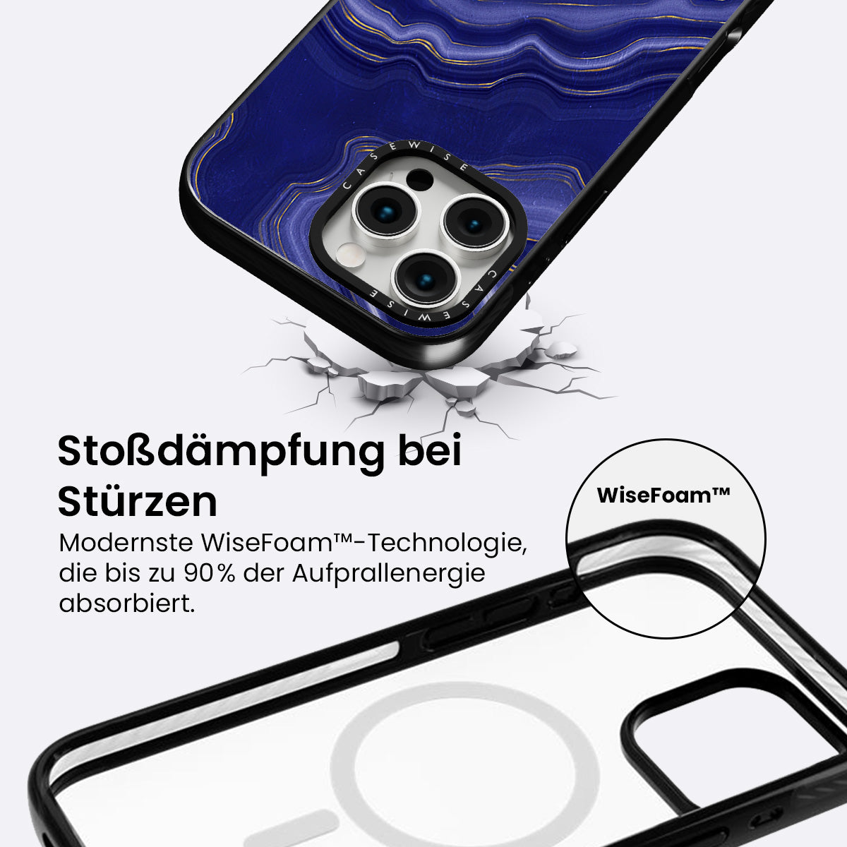 Blaue Achattextur 06 - Hülle