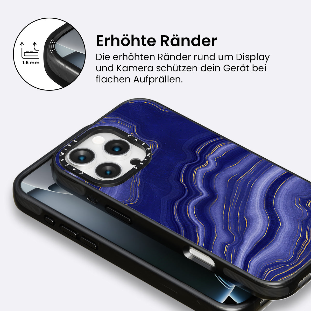 Blaue Achattextur 06 - Hülle