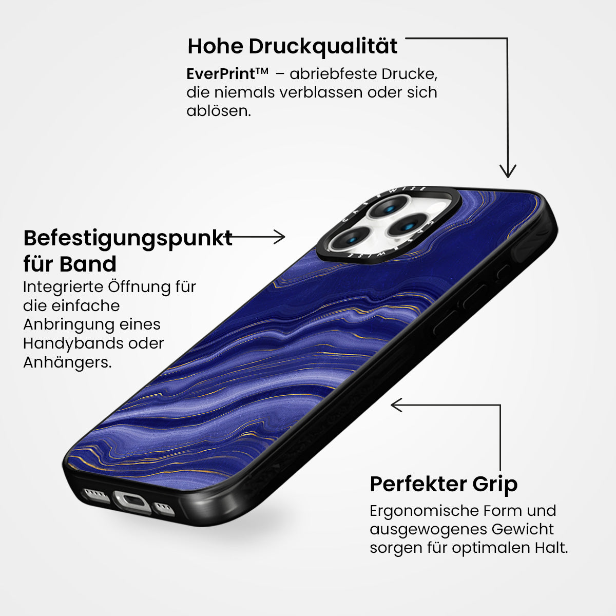 Blaue Achattextur 06 - Hülle