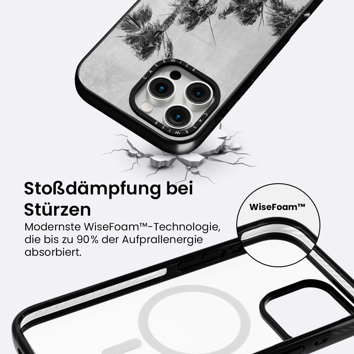 Kalifornische Vibes |monochrome Kunst - Hülle