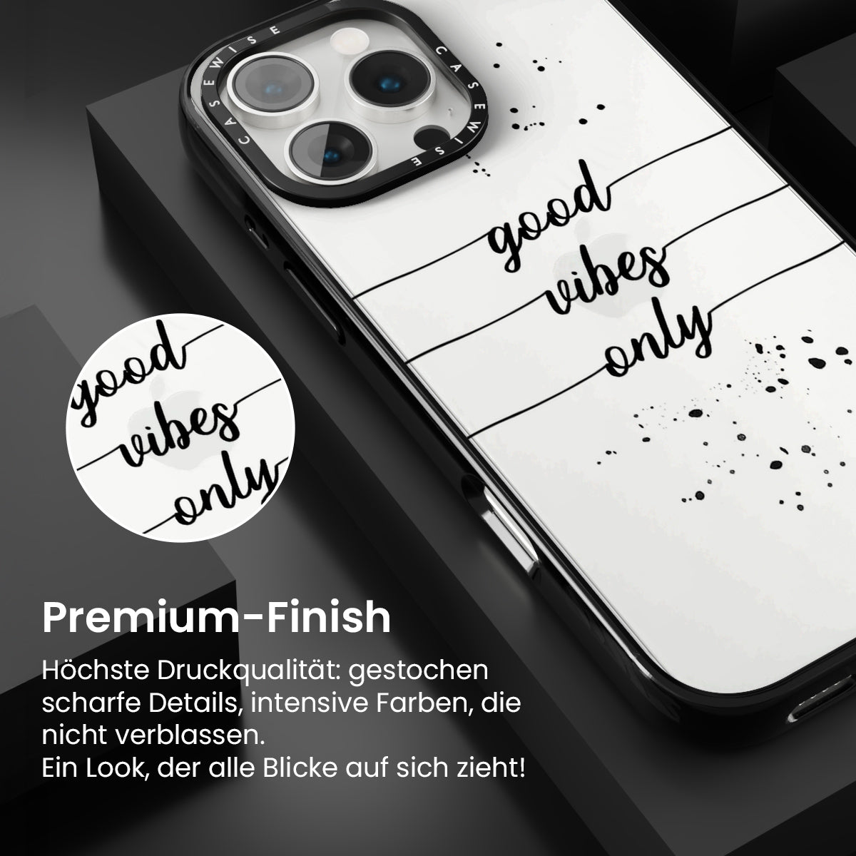 Textkunst nur gute Stimmung - Hülle