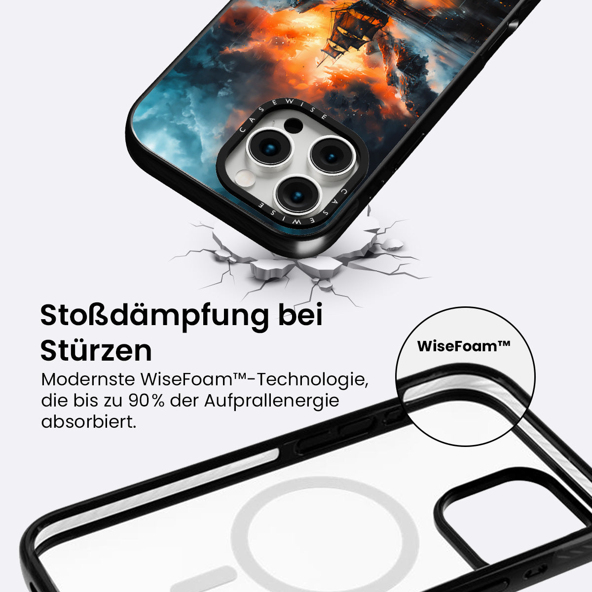 Piraten -Sonnenuntergang Ozean - Hülle