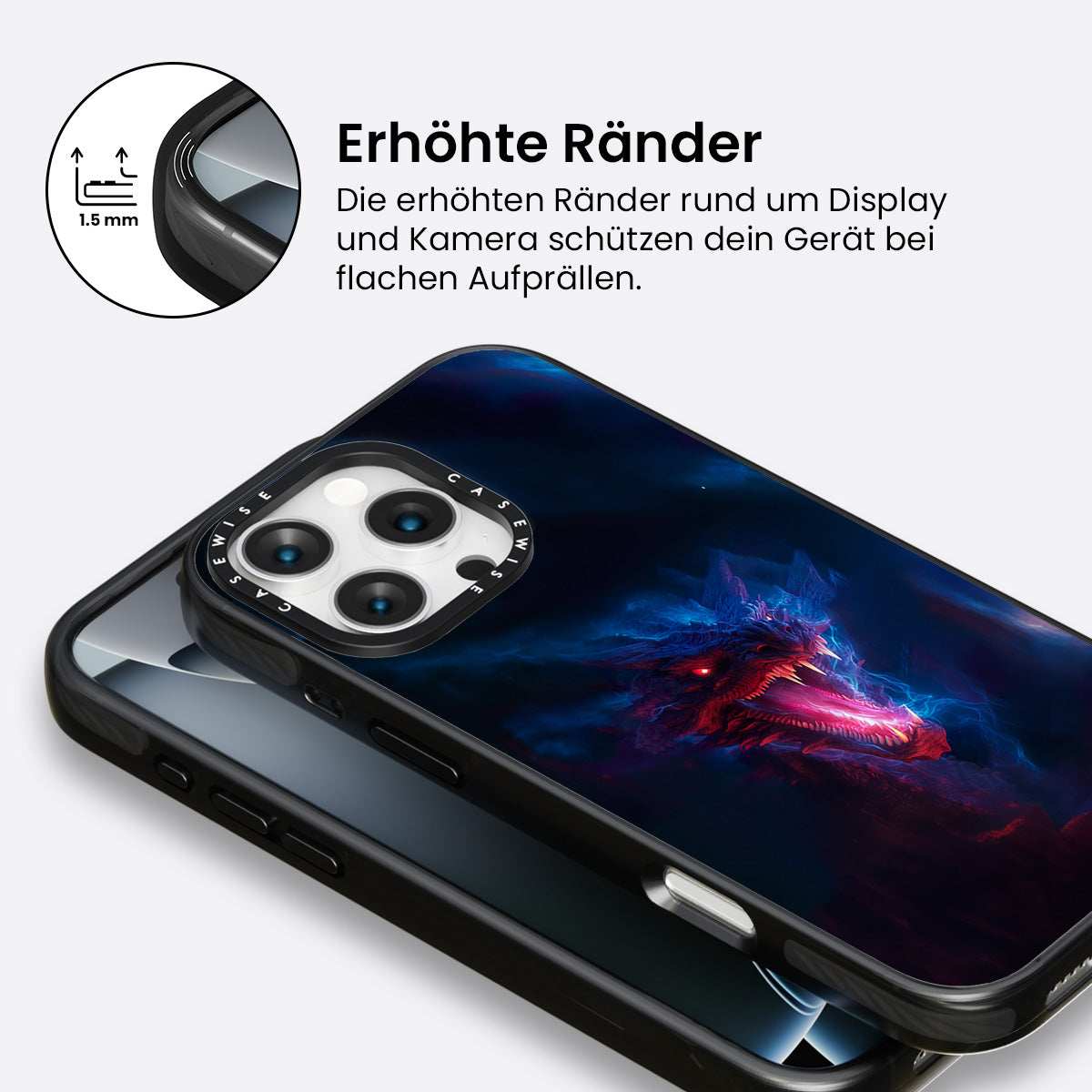 Magischer blauer Drache - Hülle
