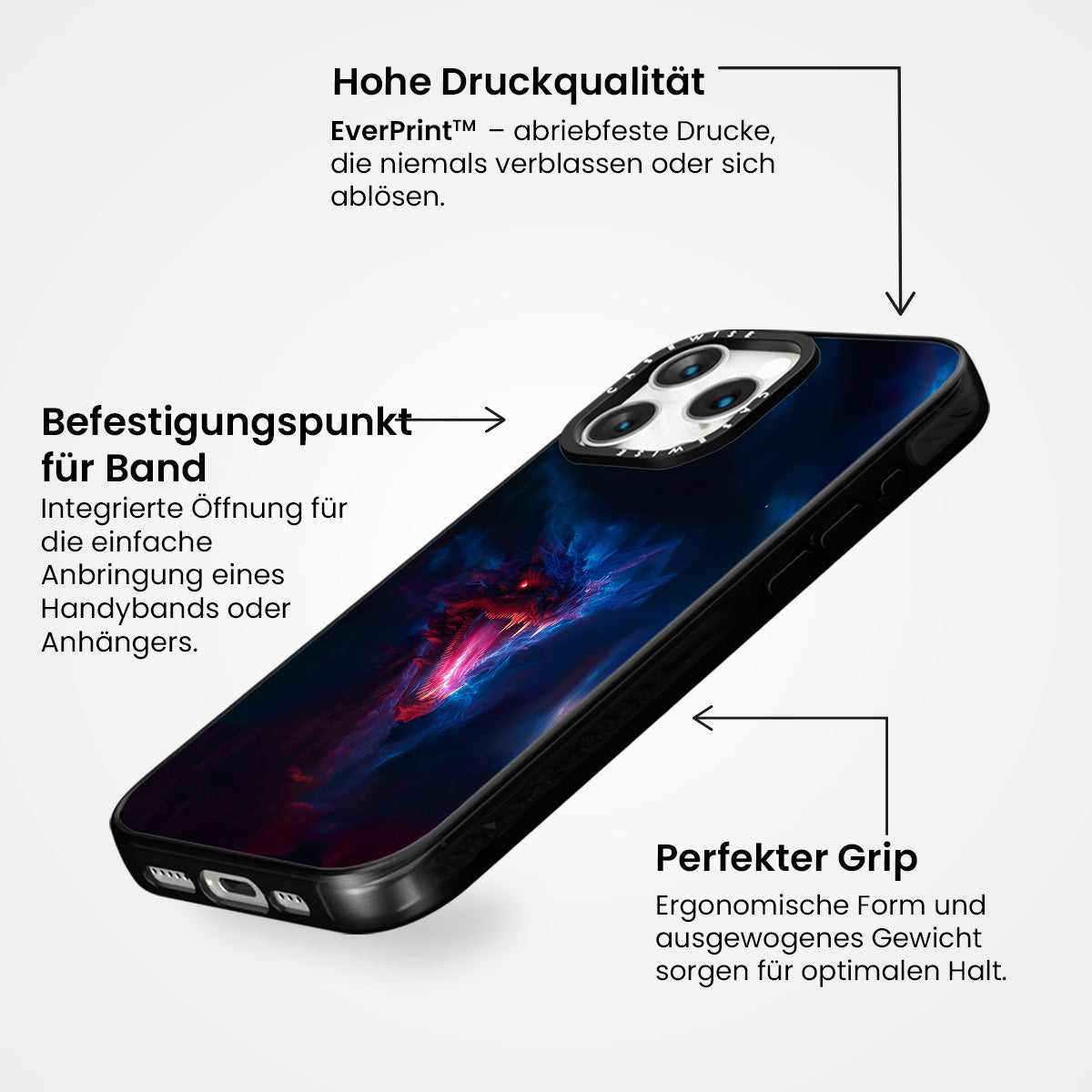 Magischer blauer Drache - Hülle
