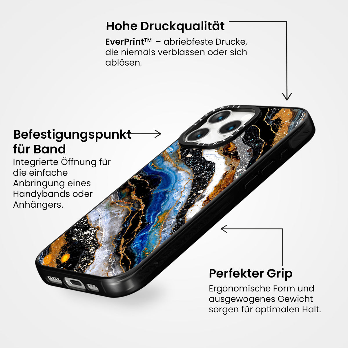 Vergoldete Geode - Hülle