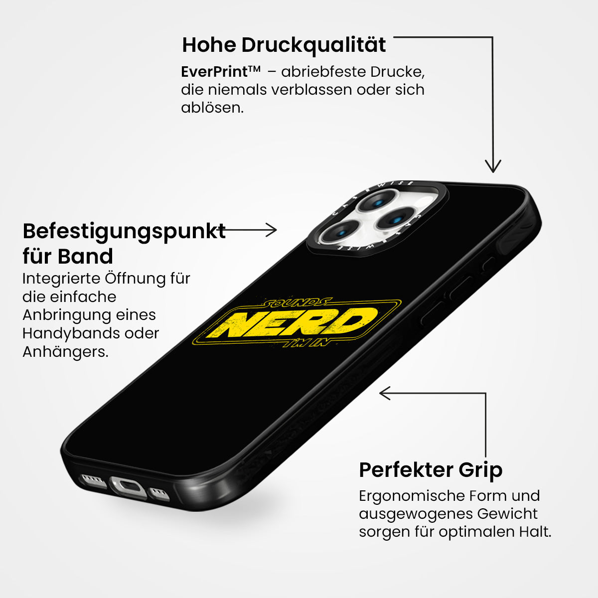 Klingt nerd 5 schwarz - Hülle