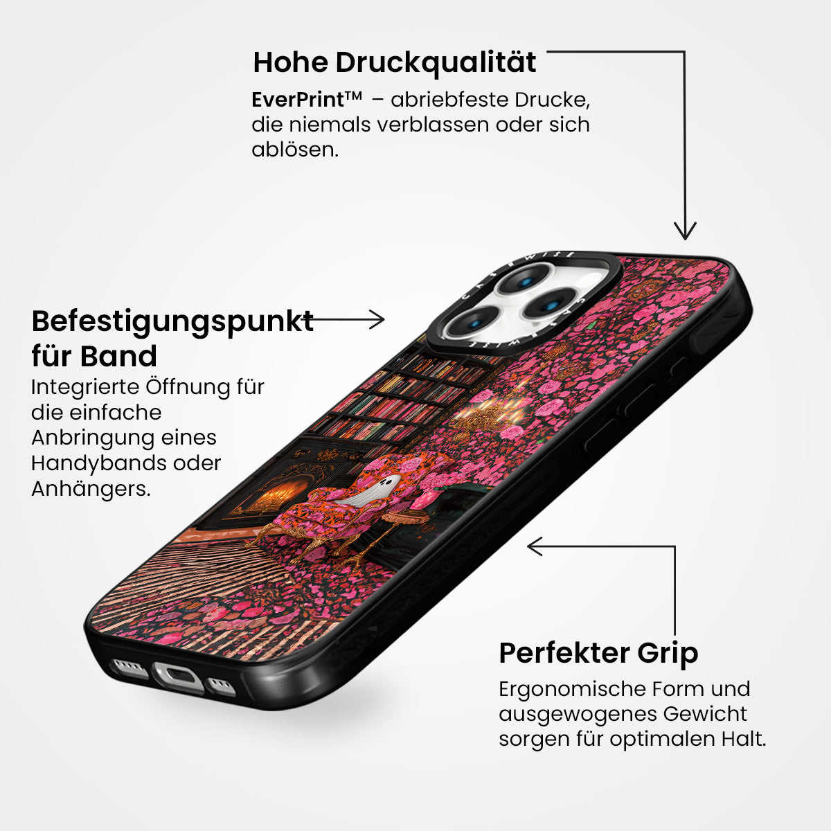 Pink Dark Academia Ghost - Hülle