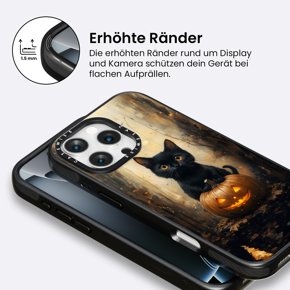 Schwarze Kürbiskatze - Hülle