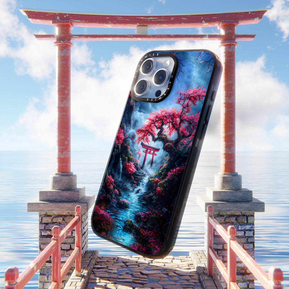 Kirschblüte Torii -Tor - Hülle