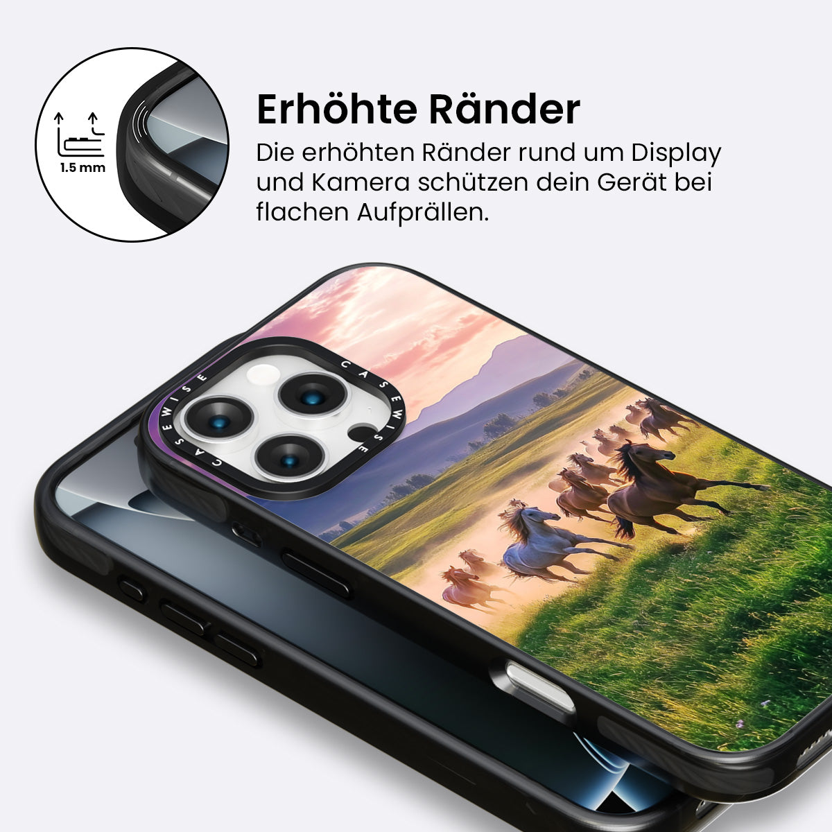 Landschaft laufende Pferde - Hülle