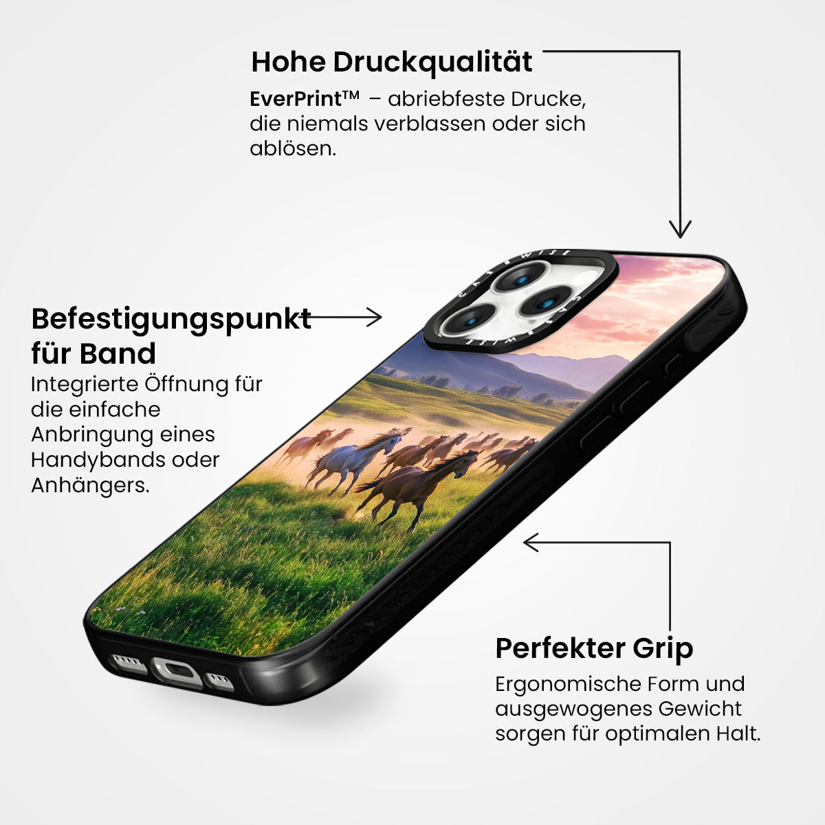 Landschaft laufende Pferde - Hülle