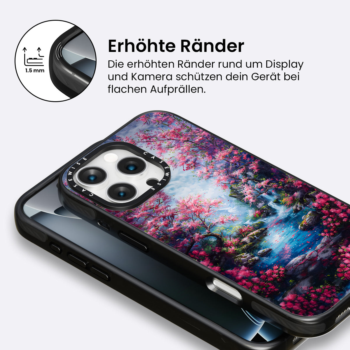 Kirschblüte Fluss Natur - Hülle