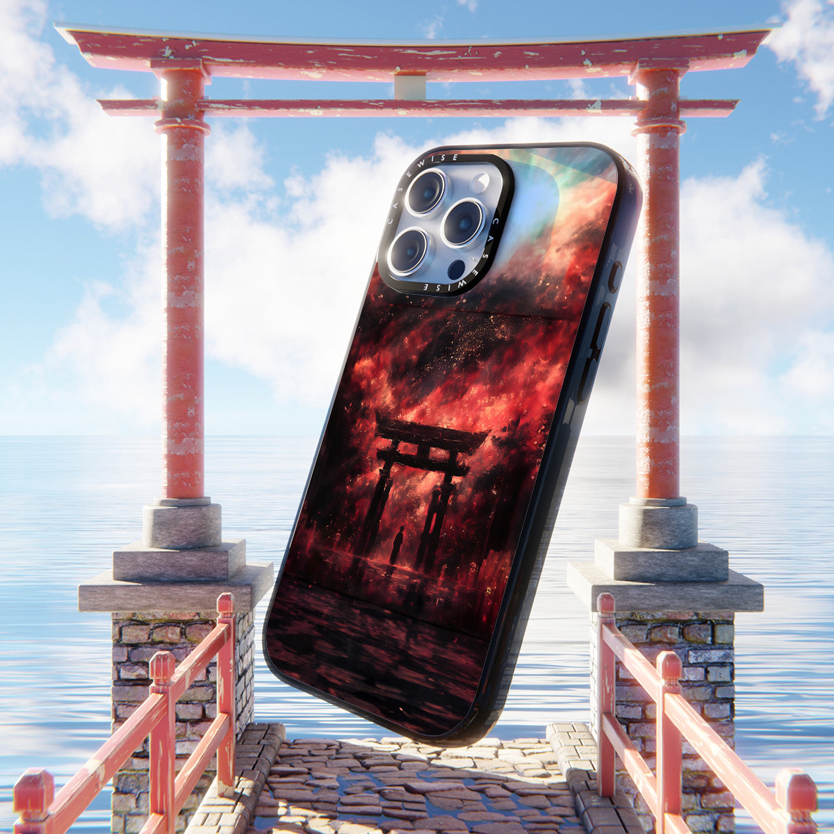 Magisches rotes Torii -Tor - Hülle