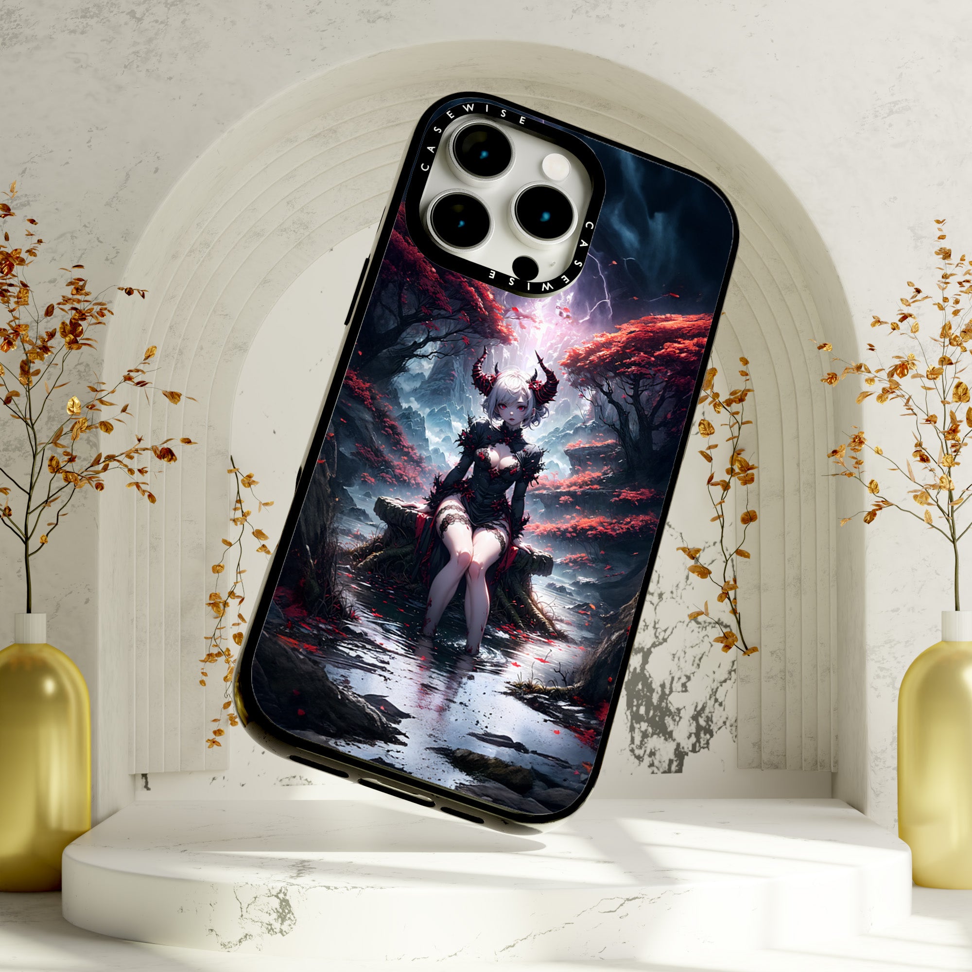 Mystische Fantasie -Anime -Mädchen - Hülle