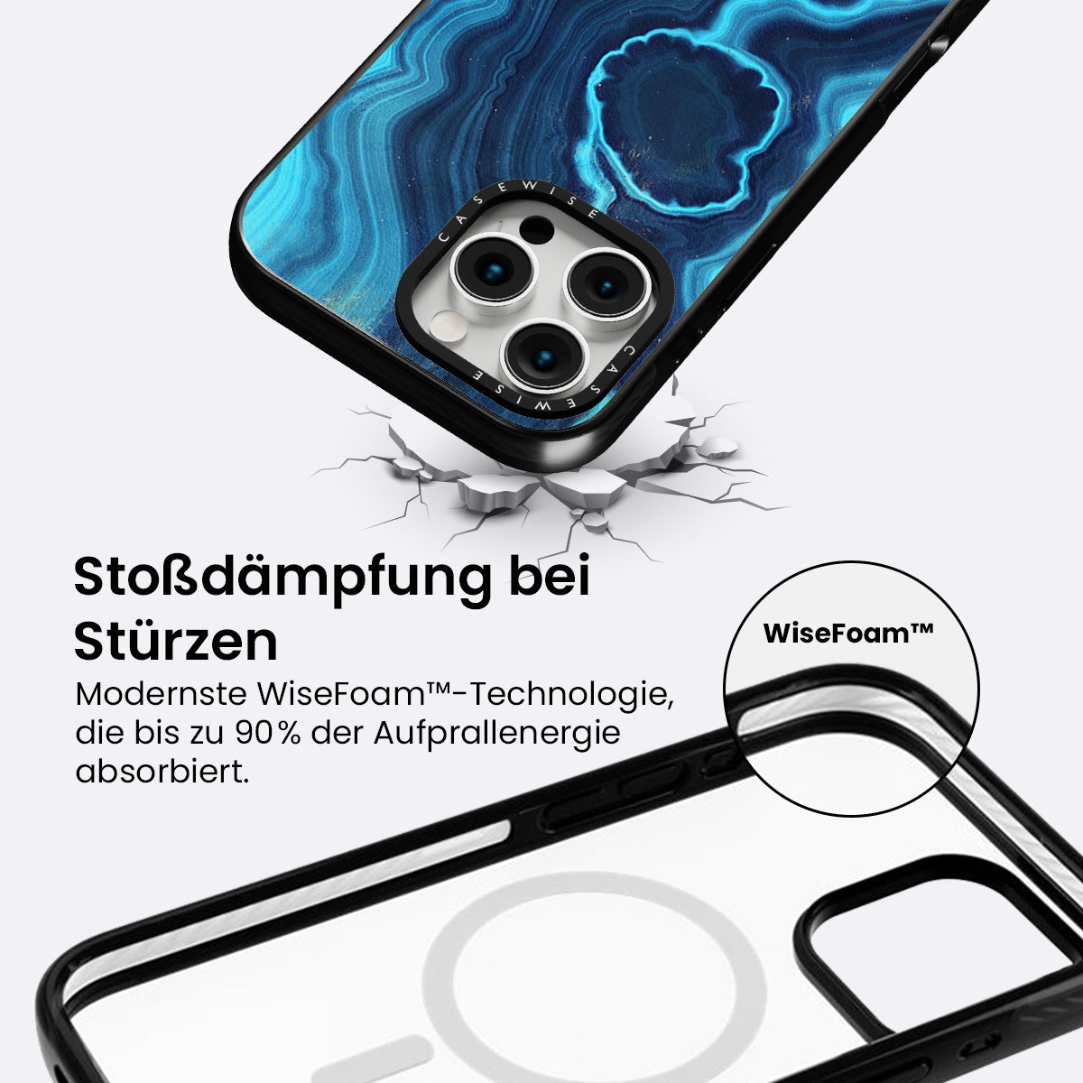 Blaue Achattextur 03 - Hülle