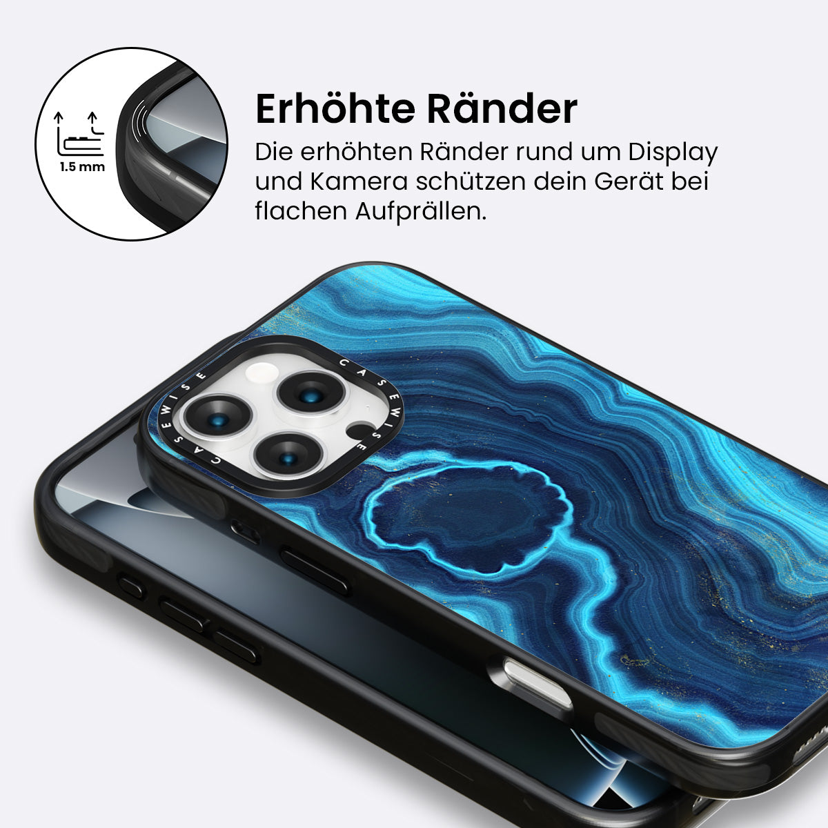 Blaue Achattextur 03 - Hülle