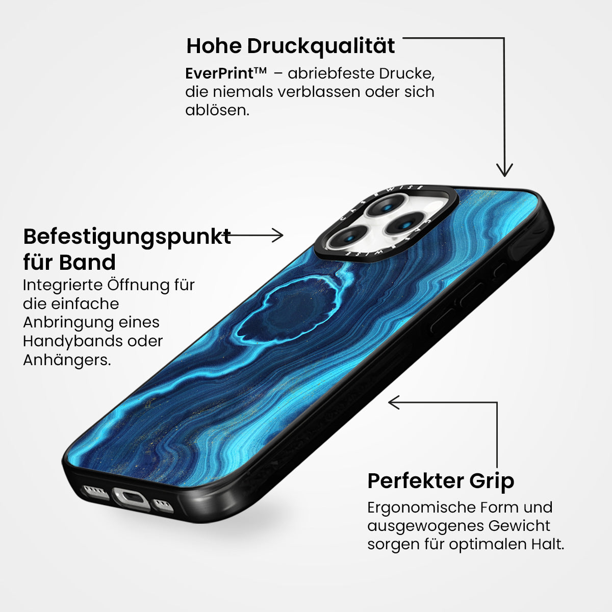 Blaue Achattextur 03 - Hülle