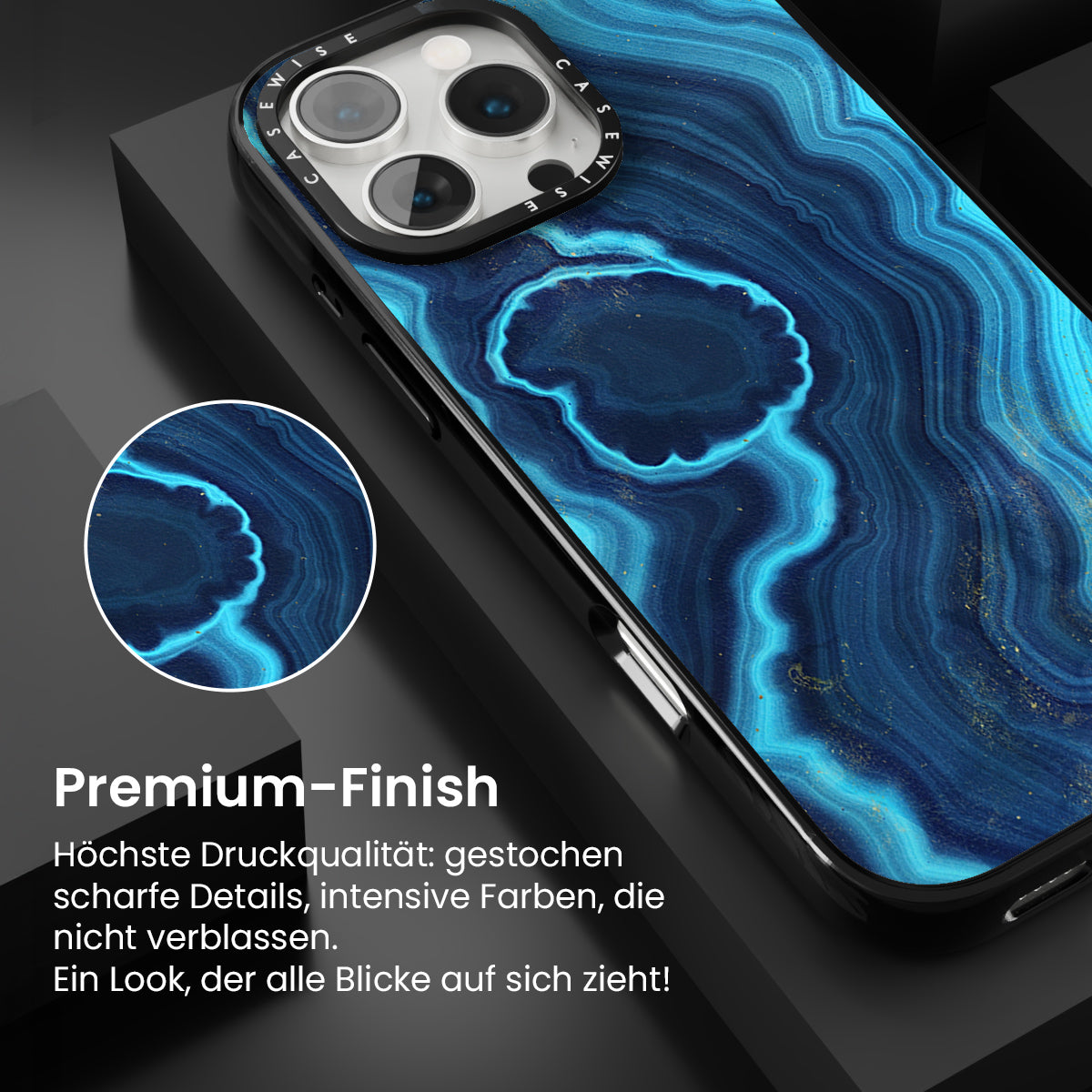 Blaue Achattextur 03 - Hülle