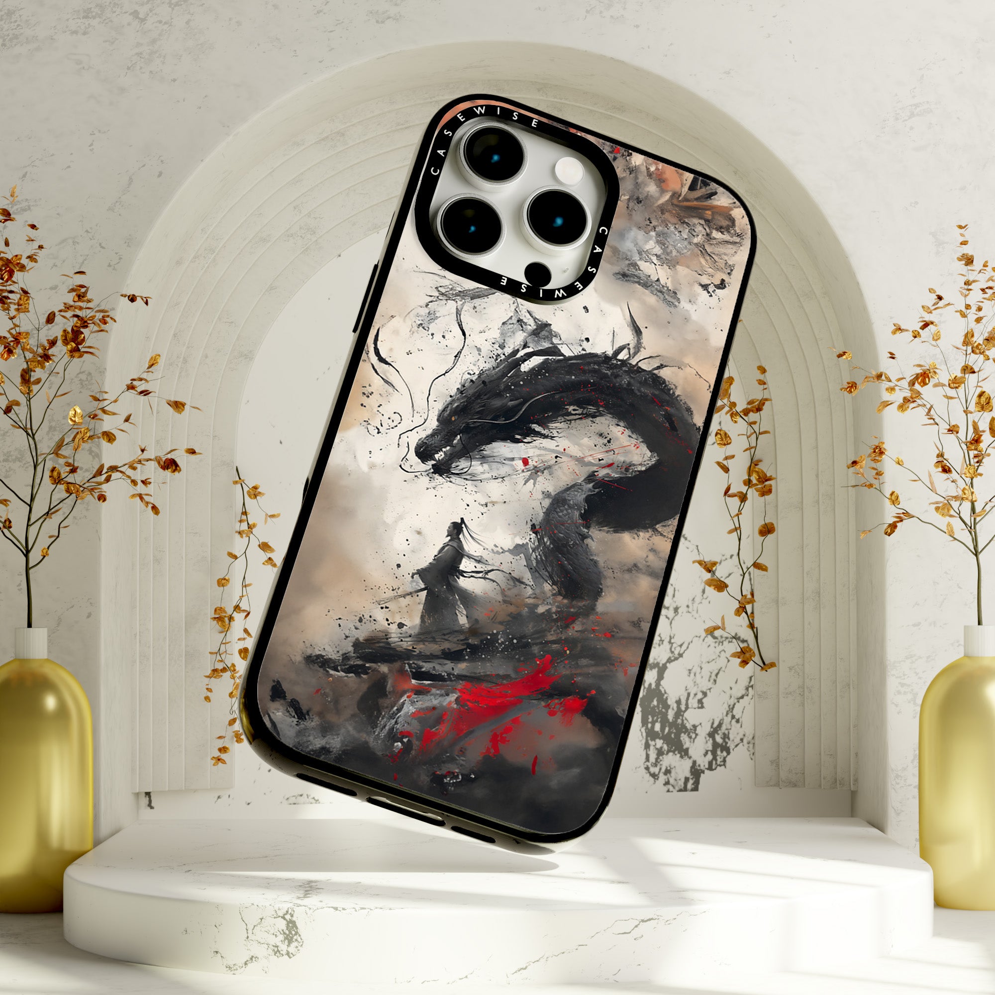 Vintage Japaner Samurai Drache - Hülle