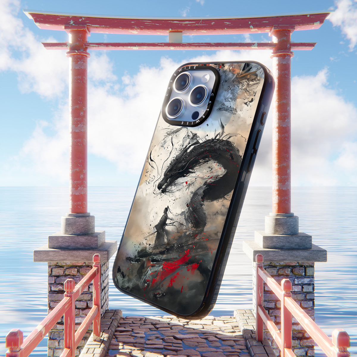 Vintage Japaner Samurai Drache - Hülle