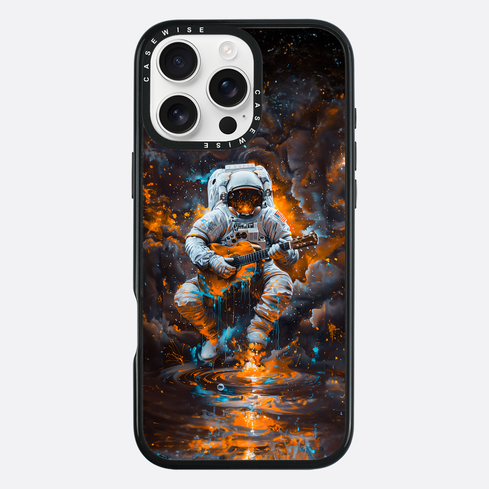 Astronaut spielt Gitarre - Hülle