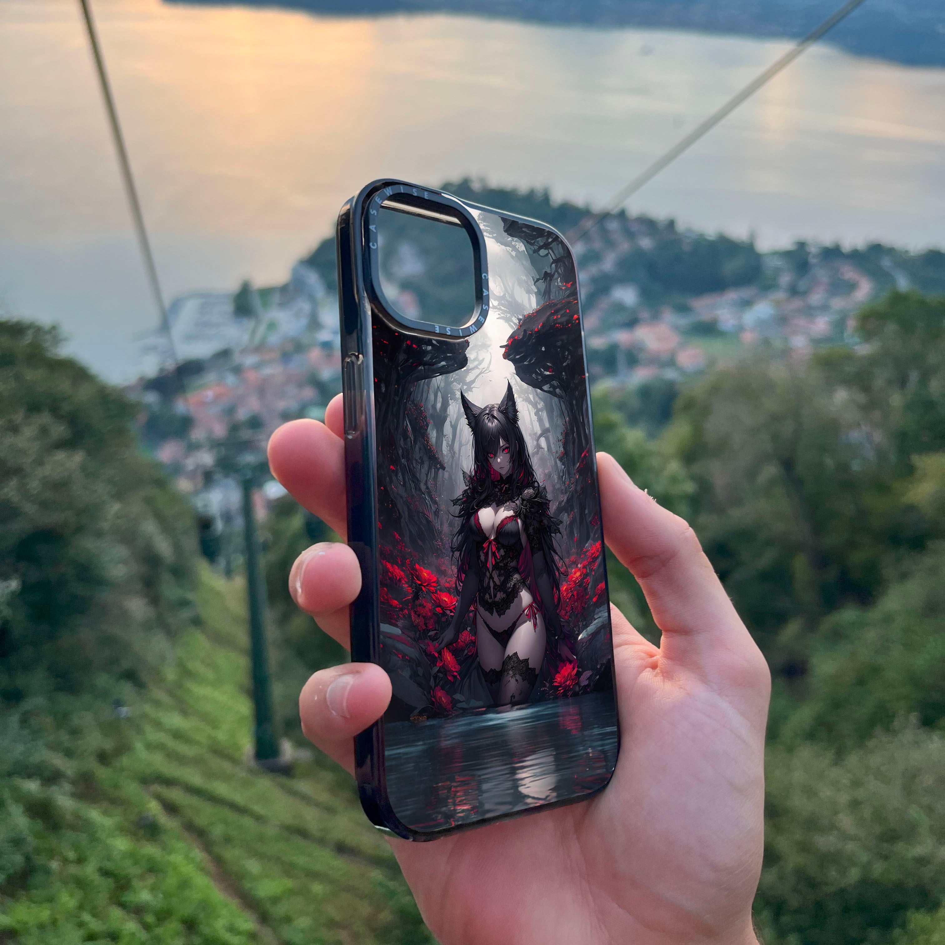 Gothic Anime Girl im Fluss - Hülle