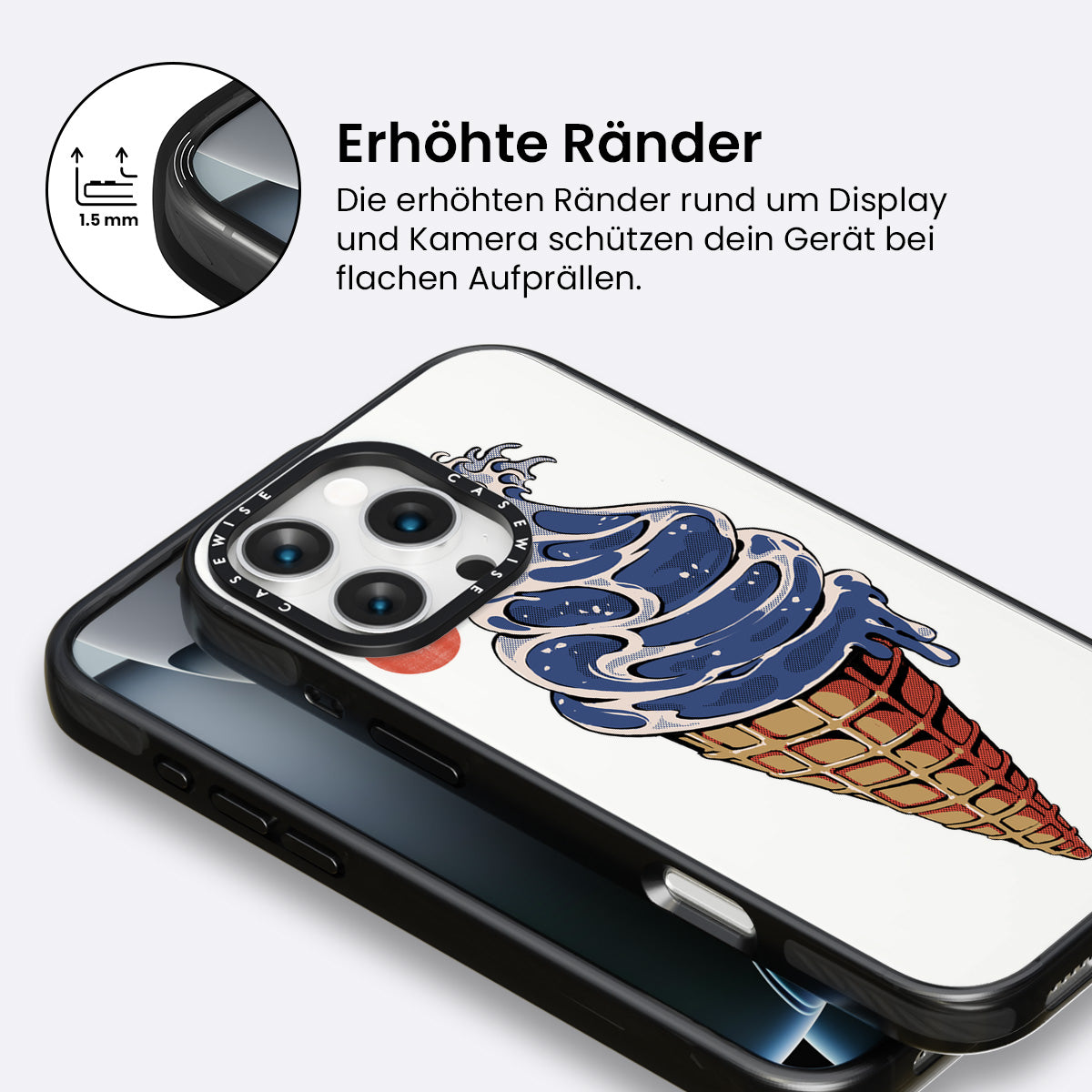 Tolles Eis schwarz - Hülle