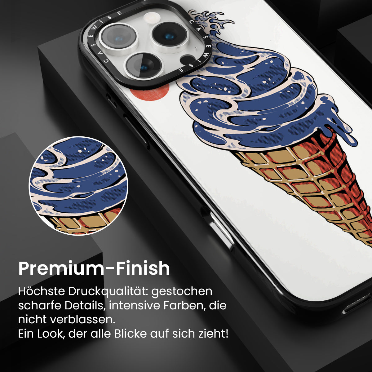 Tolles Eis schwarz - Hülle