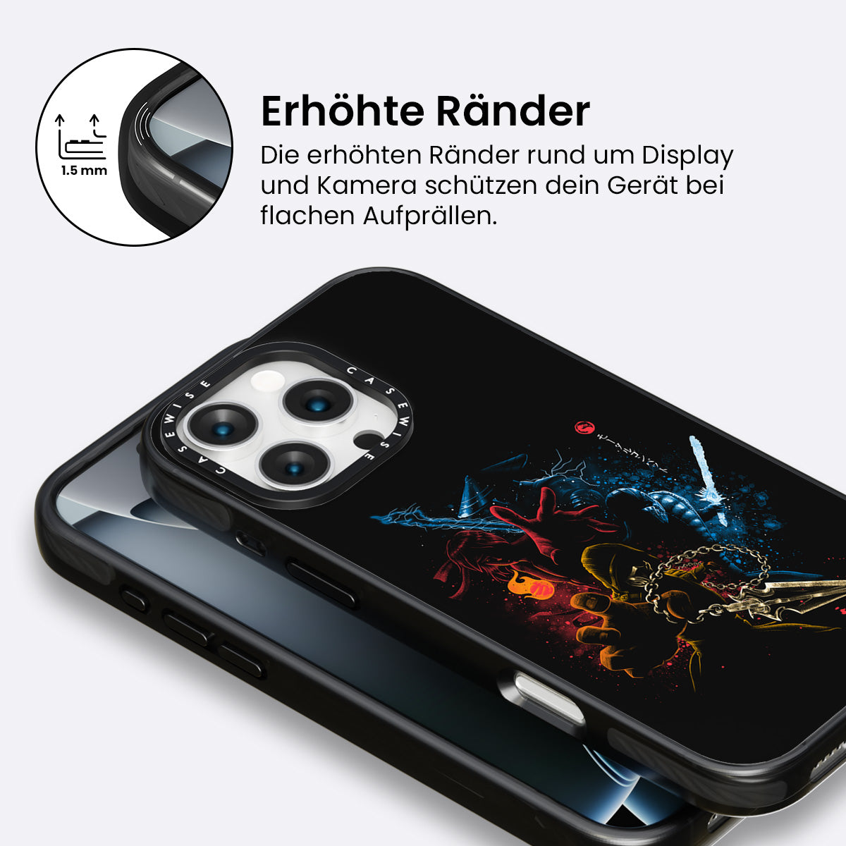 Sterbliche Kämpfer schwarz - Hülle