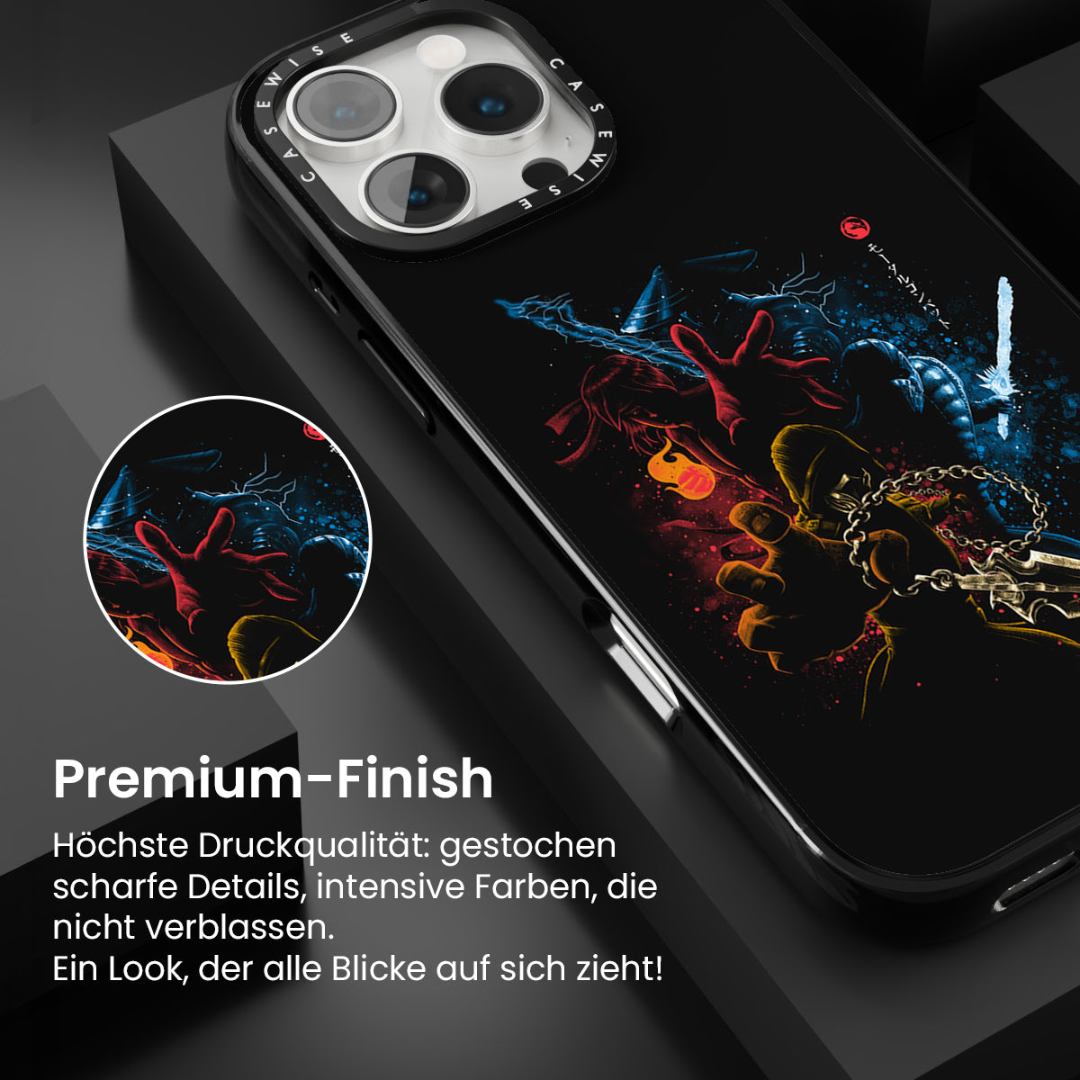 Sterbliche Kämpfer schwarz - Hülle