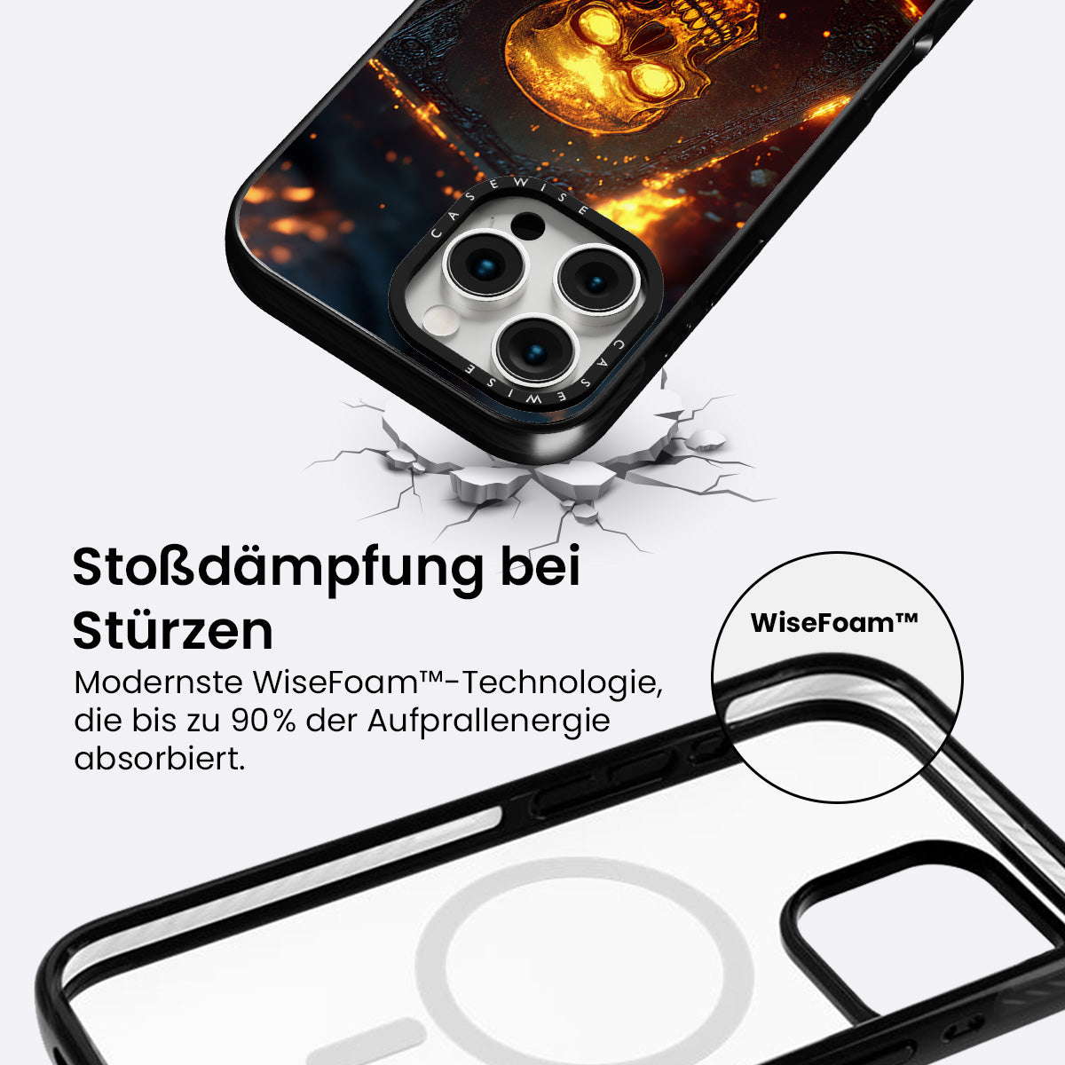 Schädelfeuerbuchkarte - Hülle