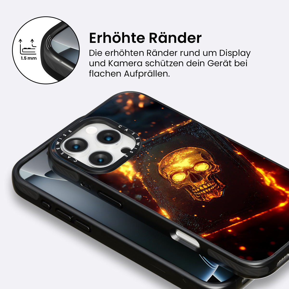 Schädelfeuerbuchkarte - Hülle