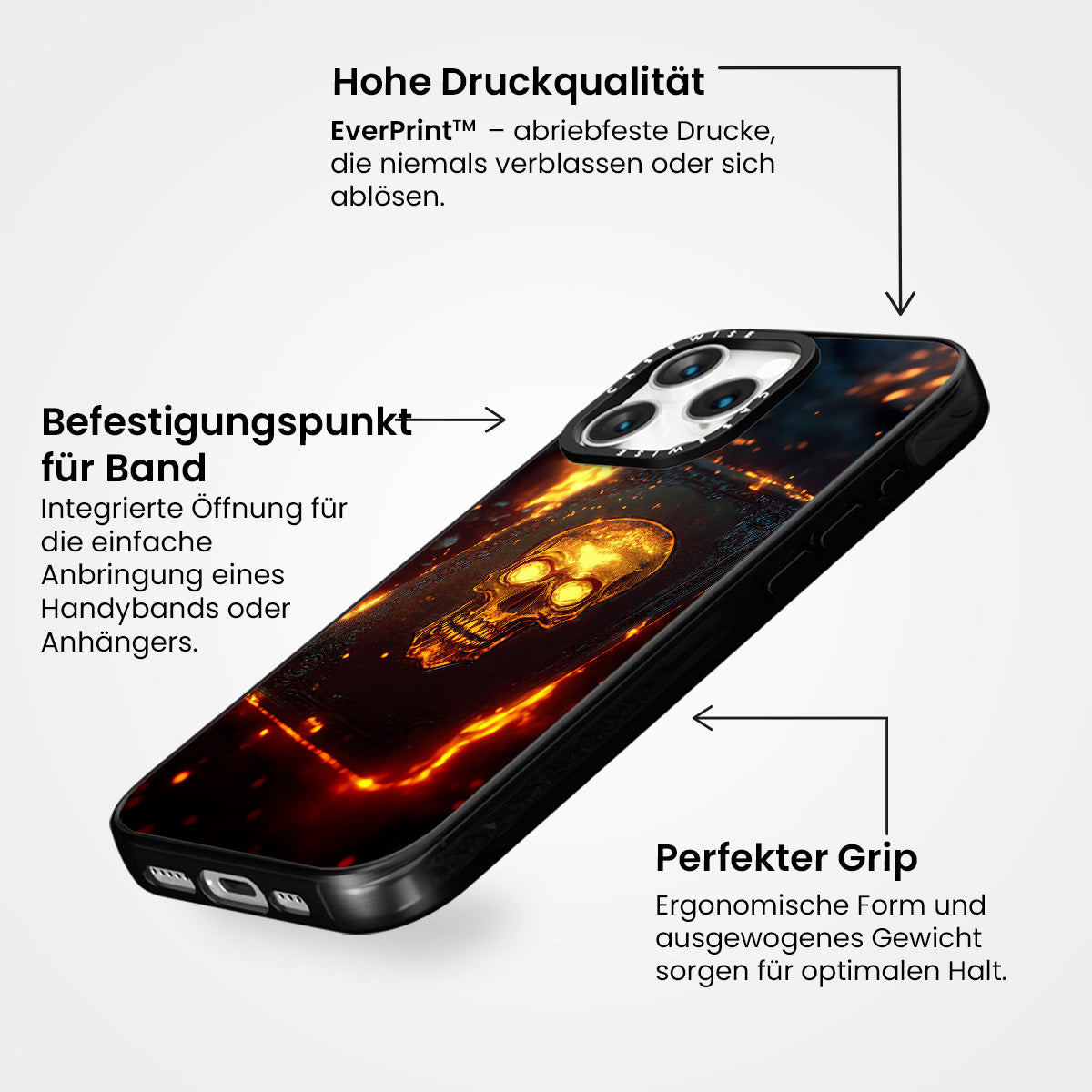 Schädelfeuerbuchkarte - Hülle