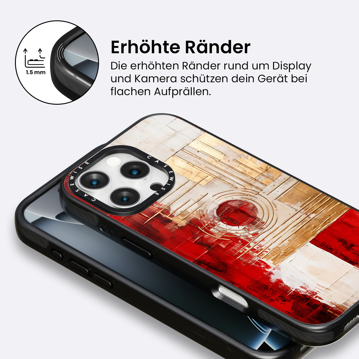 Abstrakte Kunst Weihnachtszeit - Hülle