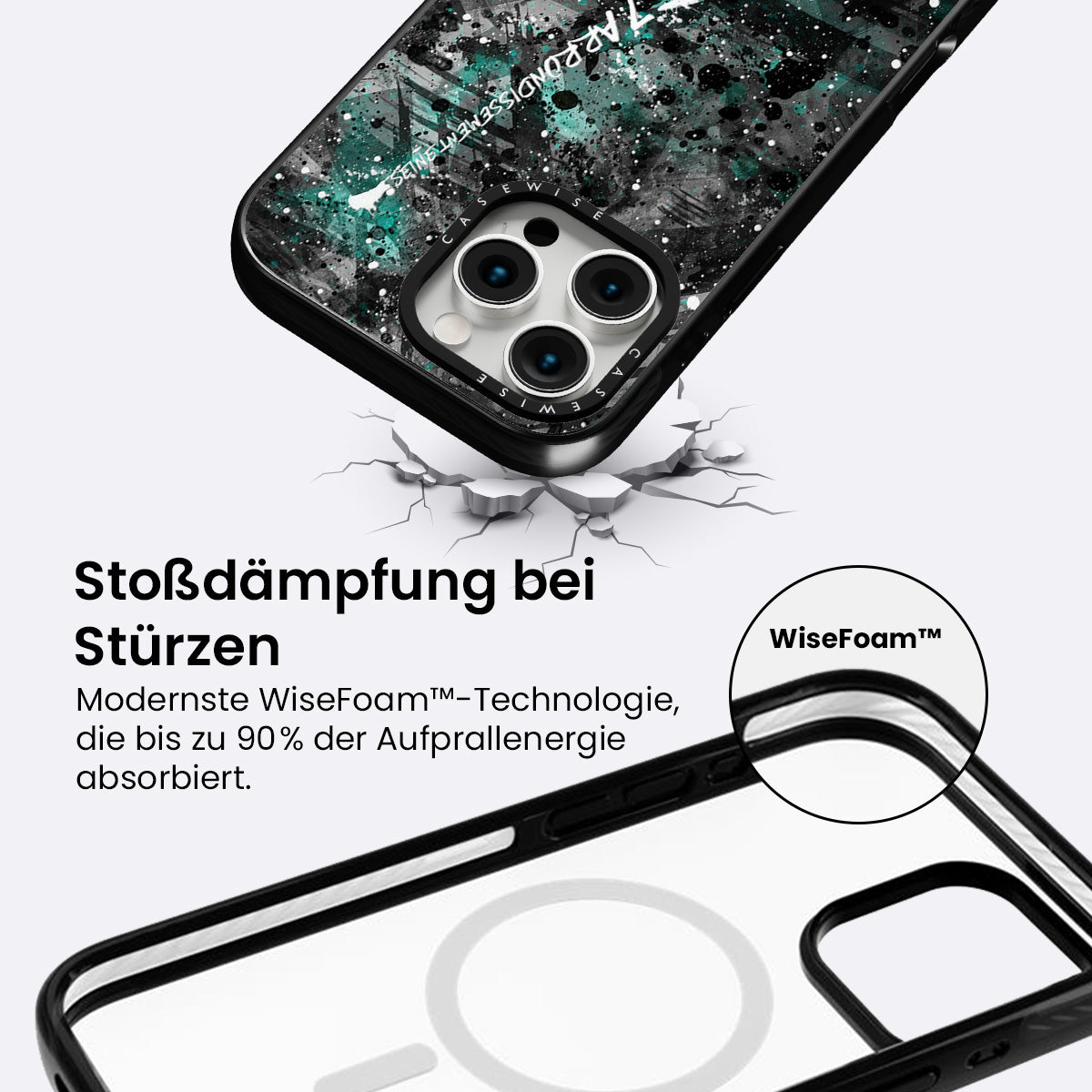 Digitalkunst Eiffelturm Türkis - Hülle