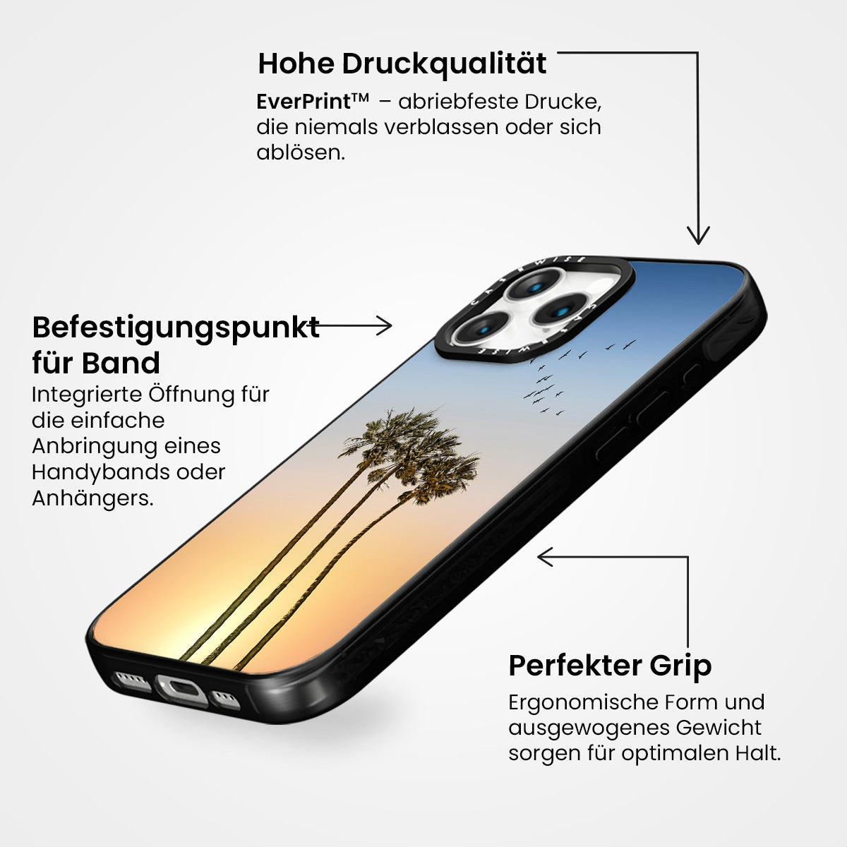 Palmen bei Sonnenuntergang - Hülle
