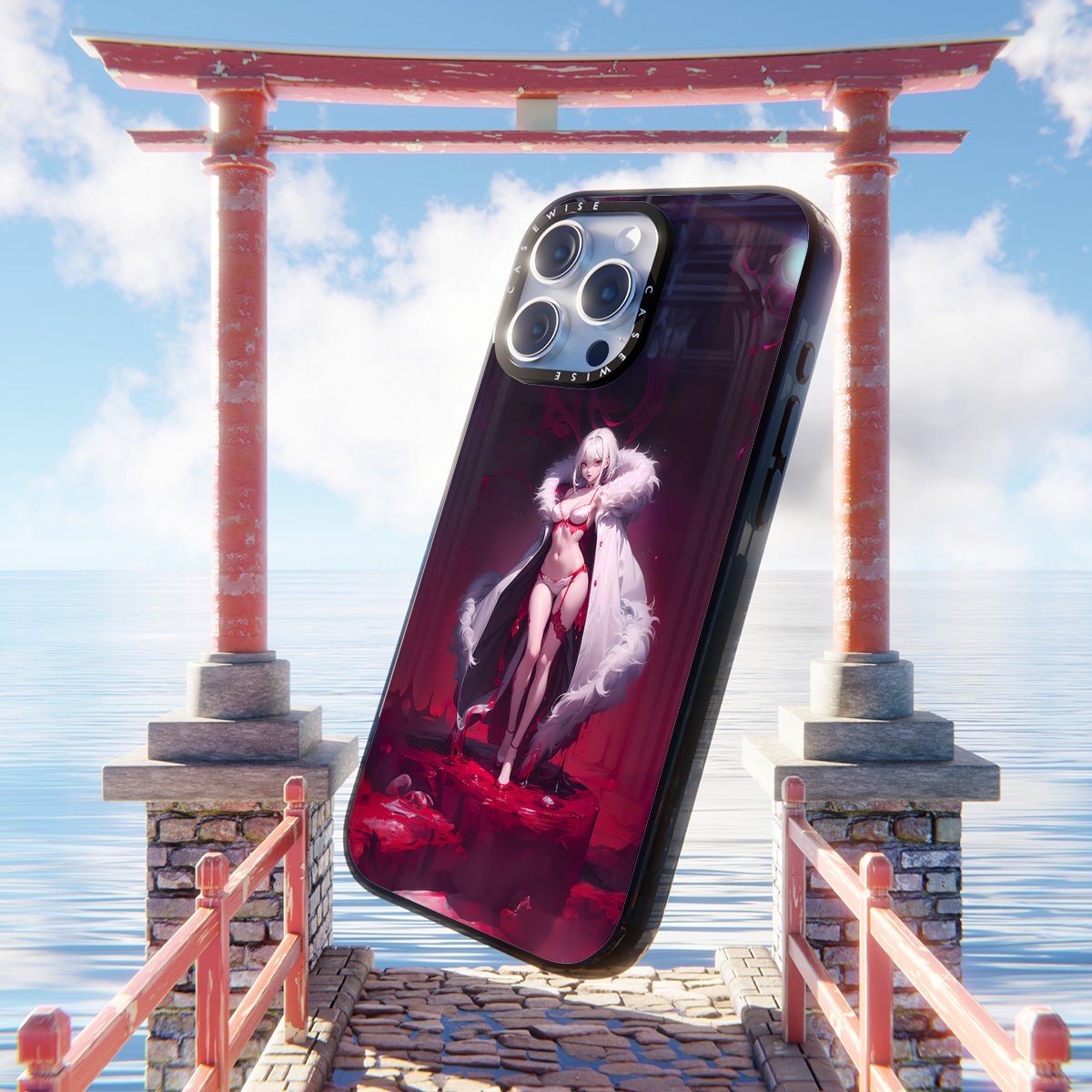 Weißes Kleid Anime Girl - Hülle