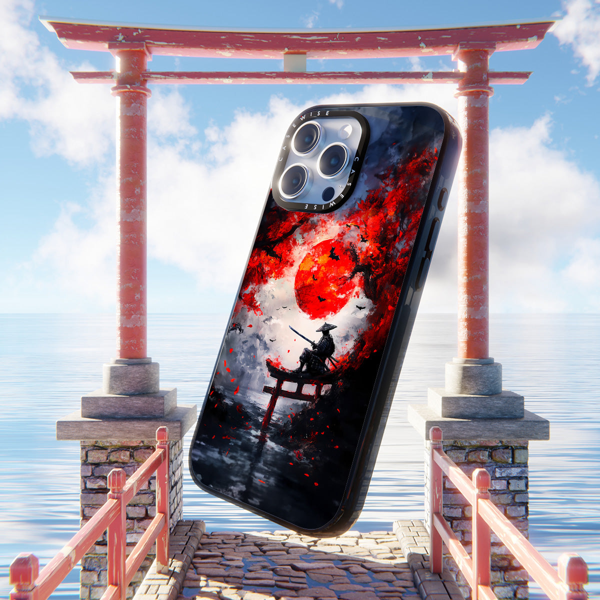 Japanisches Samurai Torii -Tor - Hülle