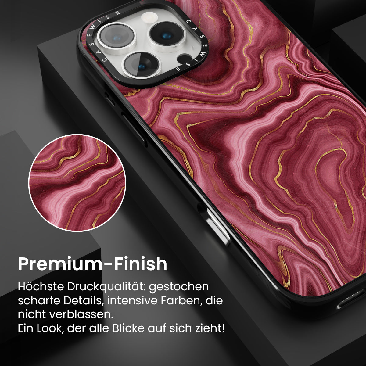 Textur der roten Achat 06 - Hülle