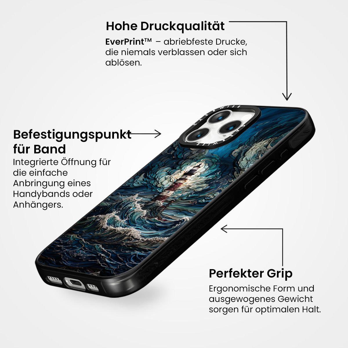 Leuchtturm im Sturm - Hülle